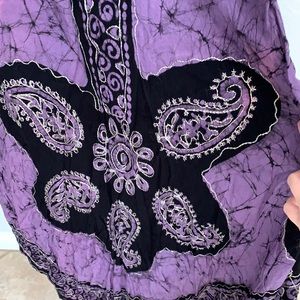 Bohemian purple dress